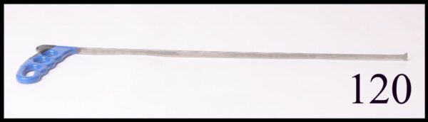 #120- 18″ Long Whale Tail with 1/2″ Spade