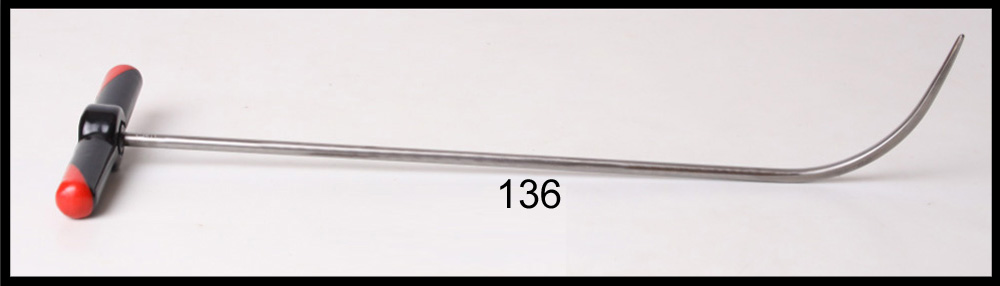 #136- 21 3/4″ Long 3/8″ Diameter Slow Tapered Shaved Bend with an adjustable handle