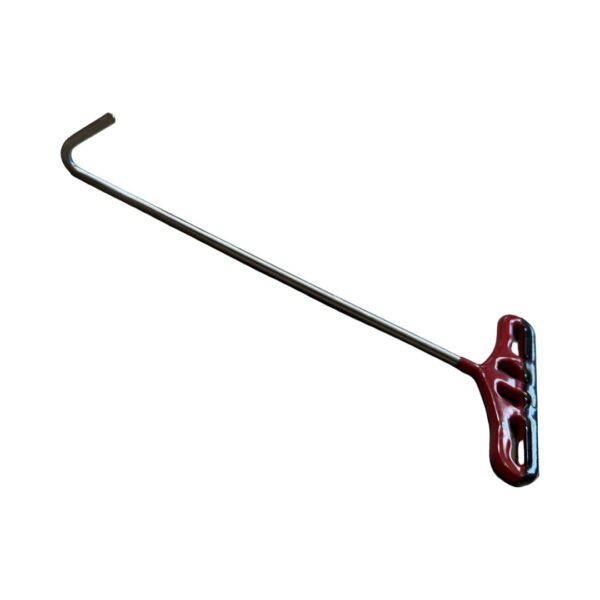 #154L- 5/16 diameter, 16″ long, hook tool, T handle
