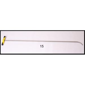 #15w- 52″ Long 9/16″ Diameter, Slow Bend, Tappered Round Tip with a welded handle