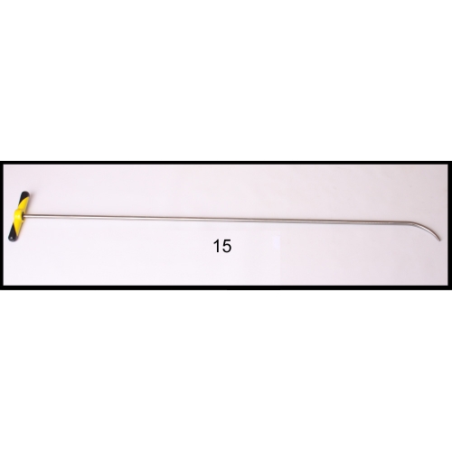 #15w- 52″ Long 9/16″ Diameter, Slow Bend, Tappered Round Tip with a welded handle