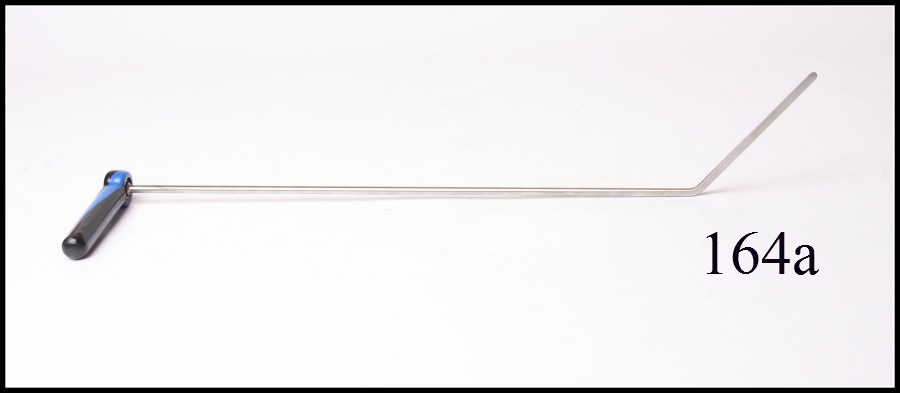 #164a – 26″ Long 5/16″ Diameter 5″ of 45 degree Kick with an adjustable handle