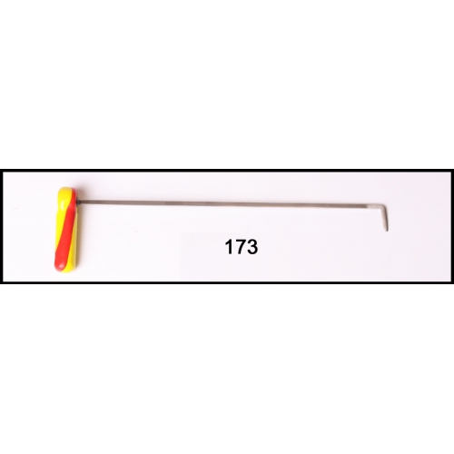 #173- 15 1/2″ Long Flat Stock Flag with an adjustable handle