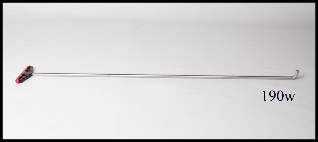 #190w – 40″ Long 1/2″ Diameter Single Bend Changeable Tipped Tool