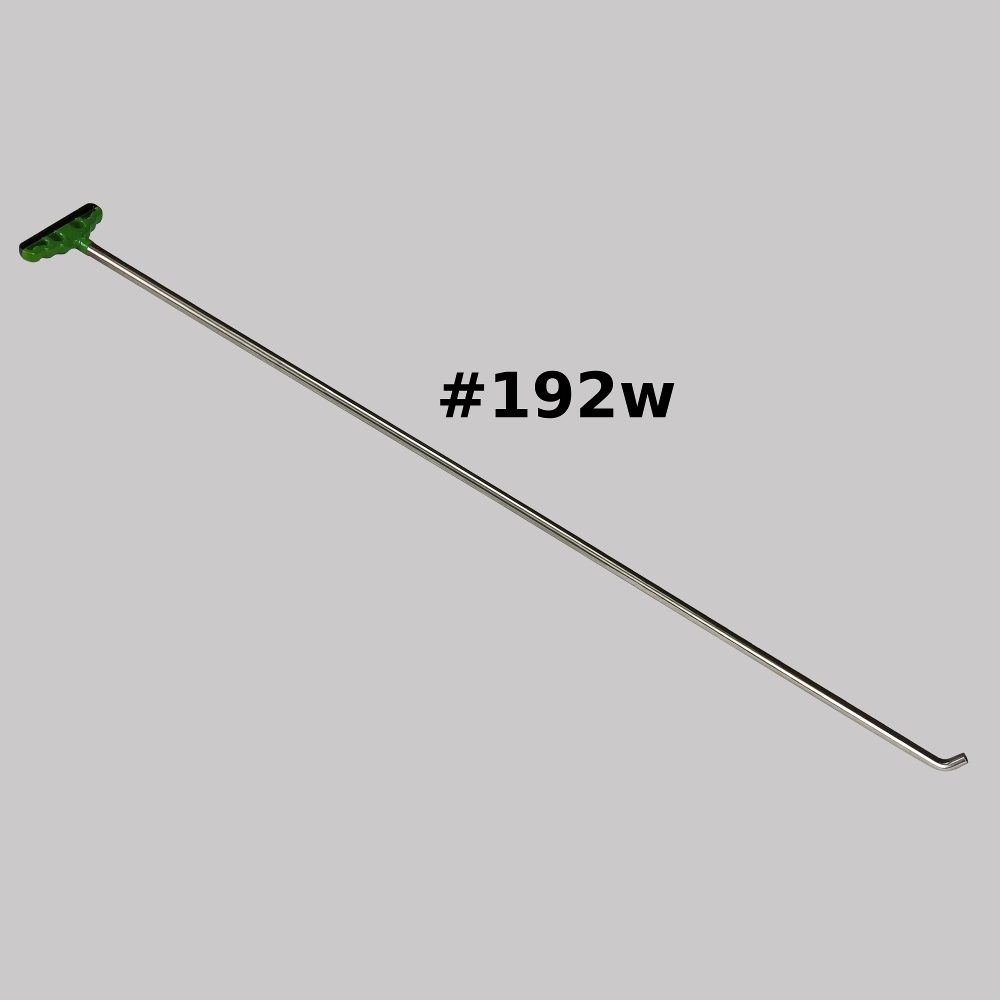 #192w – 51″ Long 5/8″ Diameter Single Bend Changeable Tipped Tool