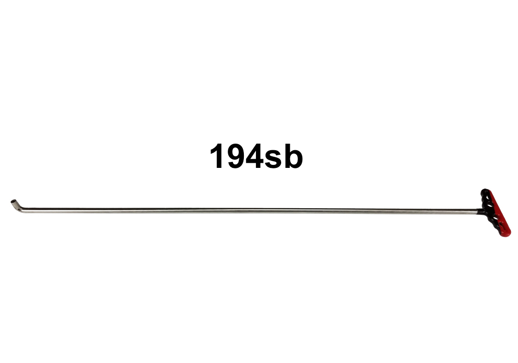 #194sb – 47″ Long 9/16″ Diameter Single Bend Changeable Tipped Tool