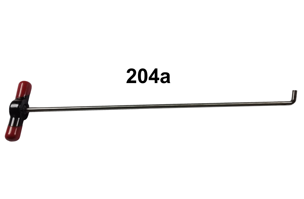 #204a -23″ Long 3/8″ Diameter Single Bend Changeable Tip Tool