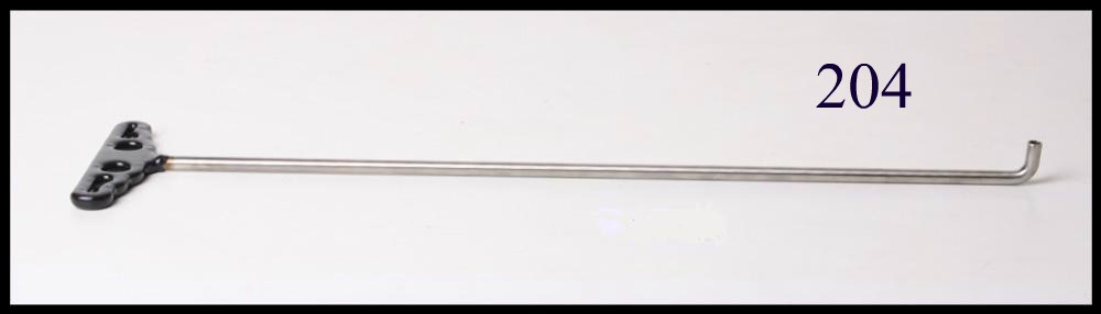 #204w – 23″ Long 3/8″ Diameter Single Bend Changeable Tip Welded handle Tool