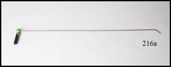 #216a – 48″ Long 3/8″ Diameter Shaved 24″ with rounded sides 2 1/2″ 45 degree Flag with an adjustable handle
