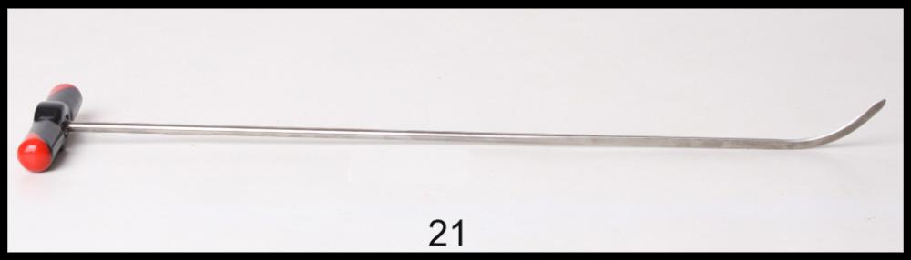 #21a – 23″ Long 5/16″ Diameter 40° Slow Bend Shaved with adjustable handle