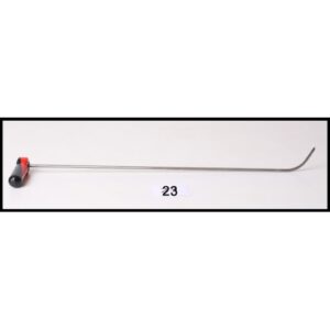 #23a – 23″ Long 1/4″ Diameter Shaved 40° Slow Bend Sharp Tip with an adjustable handle
