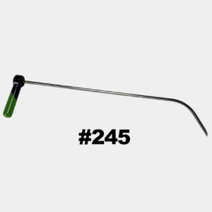 #245 – 26″, 3/8″ Diameter Door Tool, Slow Bend, and the MT Sharp Tip, and 5″ Foot, Adjustable Handle