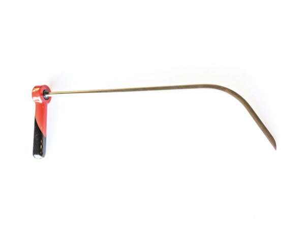 #245s – 18″, 3/8″ Diameter Door Tool, Slow Bend, and the MT Sharp Tip, and 5″ Foot, Adjustable Handle