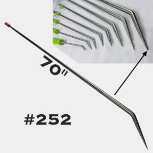 #252 – 70″ long, 5/8 diameter, sharp Inline pick