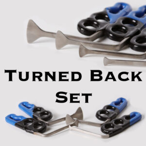 3″ Long Turned Back Whale Tail Set