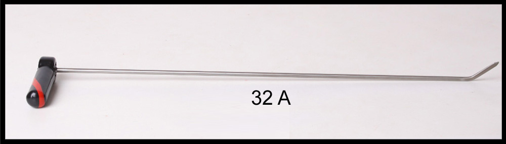 #32a – 23″ Long 1/4″ Diameter Shaved 40° Flag with adjustable handle