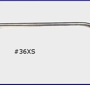 #36XS – 12″ Long 5/16″ Diameter Shaved slow bend Door Tool with Adjustable Handle