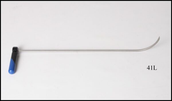 #41L- 24″ Long 5/16″ Diameter 70° Shaved Sharp Tip Door Tool with an adjustable handle