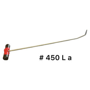#450La- 21″ long, 5/16″ diameter, double bend, cherry popper, adjustable handle