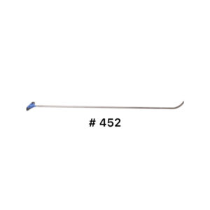 #452- 41″ long, 3/8″ diameter, slow bend, super sharp tip