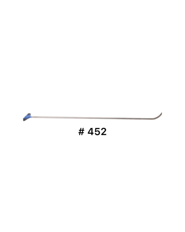 #452- 41″ long, 3/8″ diameter, slow bend, super sharp tip