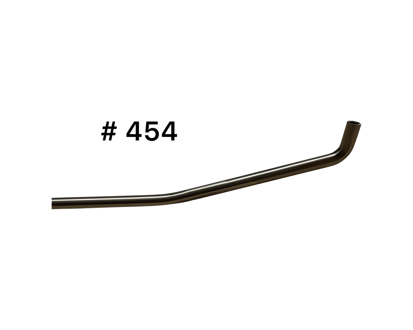 #454- 40″ long, 3/8″ diameter, double bend, interchangeable tip