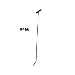 #468-35″ long, 1/4″ diameter, shaved, 3″ rounded foot, 45 degree bend- tight access