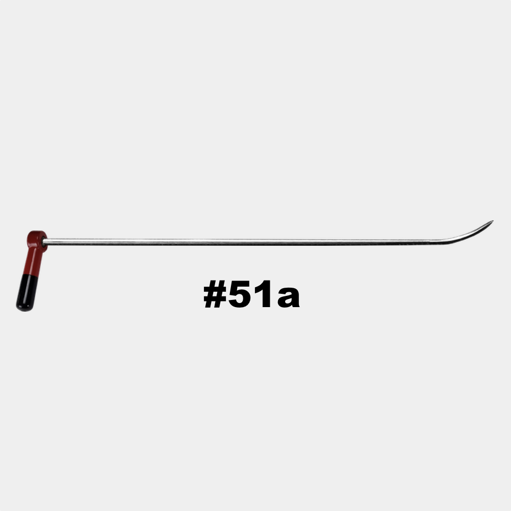 #51a- 27″ Long 3/8″ Diameter Shaved Slow Bend with an adjustable handle