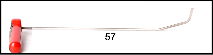 #57a- 16 1/2″ Long 1/4″ Diameter Double Bend Shaved with an adjustable handle