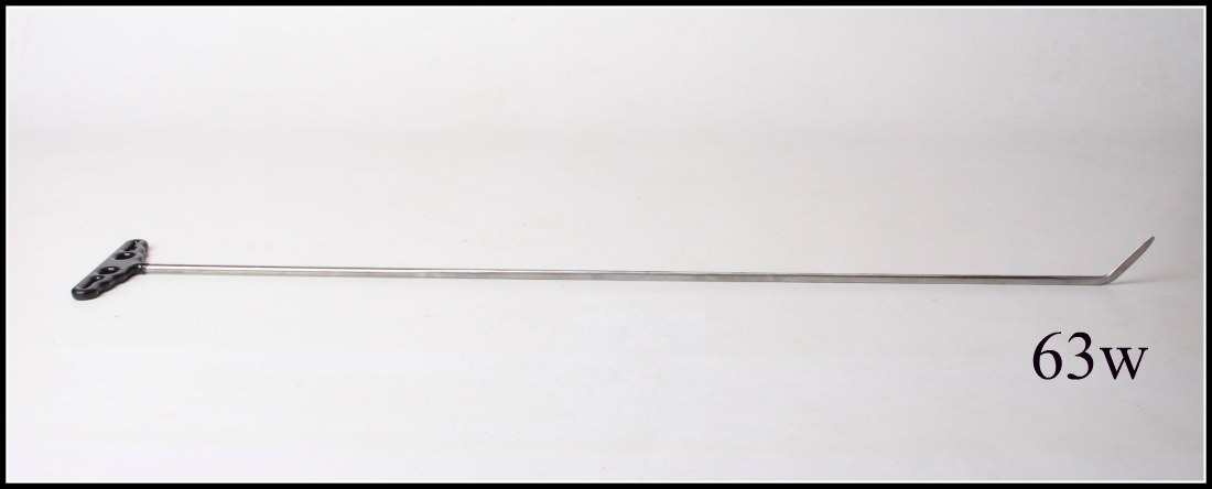 #63w – 39″ Long 3/8″ Diameter 45° Flag Shaved and Rounded