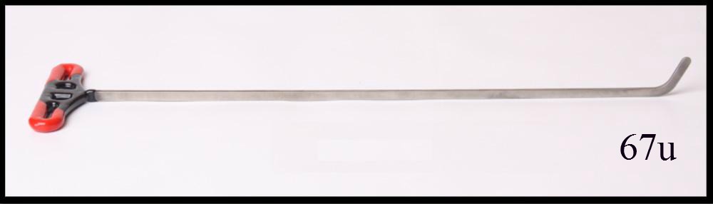 #67u- 20″ Long 3/8″ Diameter Flat Stock Flexible Universal Flag Welded T Handle