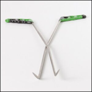 #76p- 22″ Long 5/16″ Diameter Double Bend Flag Set