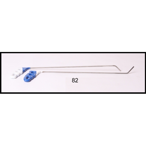 #82p- 16″ Long 3/16″ Diameter 45° Flag Set