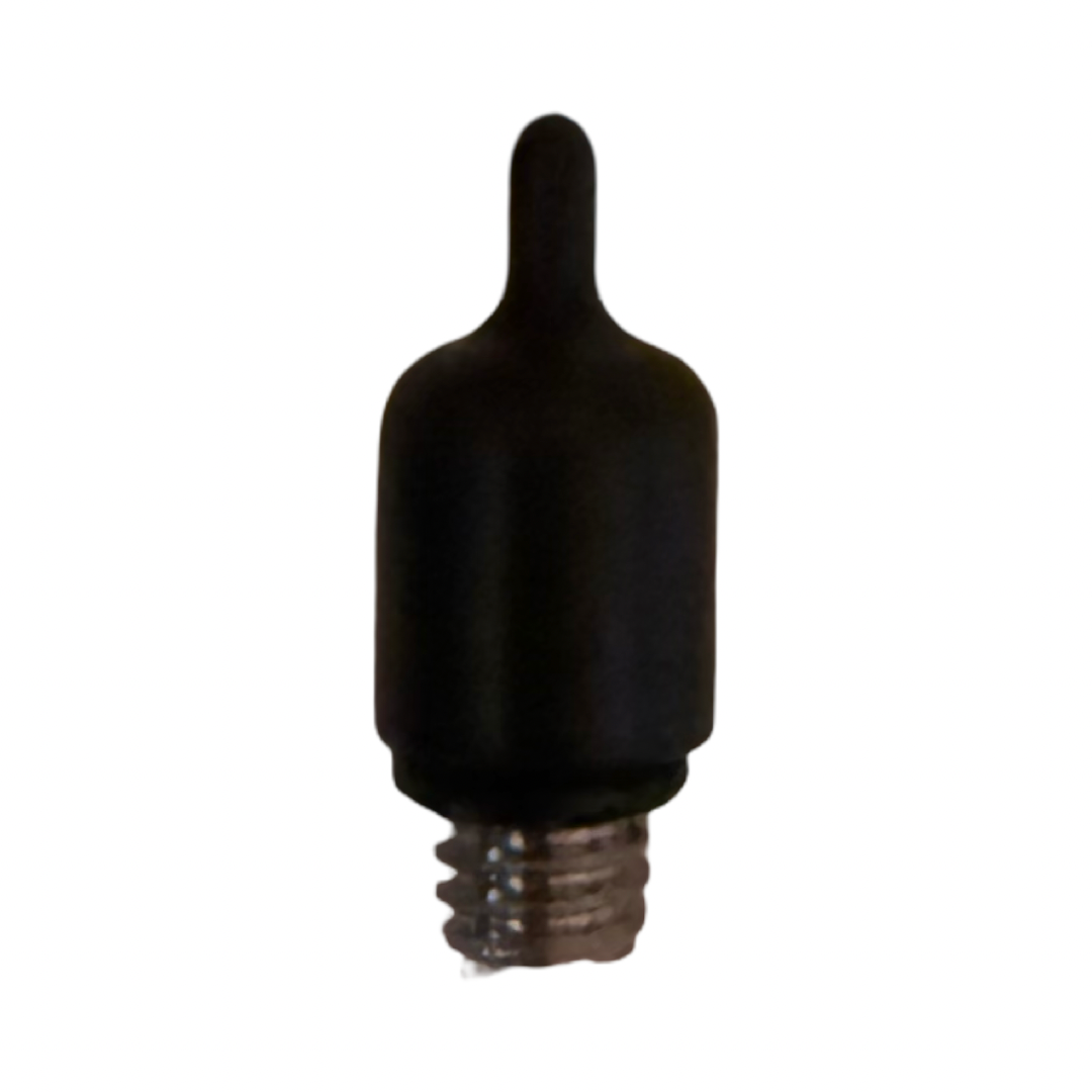 Black Plastic Nipple Tip- Delrin Material 1/2″ diameter