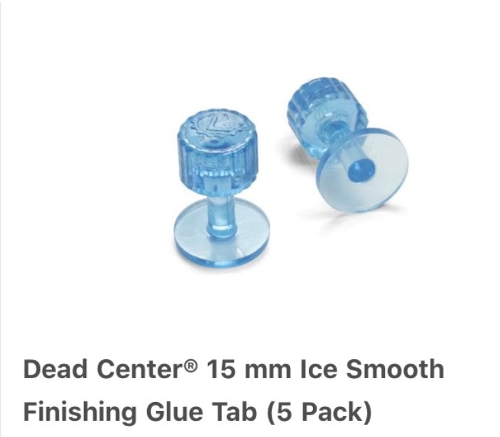 Dead Center 15 mm Ice Smooth Finishing Glue Tabs 10 pack