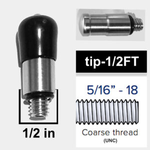 tip-1/2FT – 1/2 in Polished Flat Tip