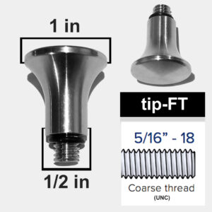 tip-FT – 1 in Polished Flat Tip