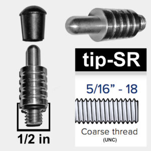 tip-SR – Steel Ball Tip with Rubber Cap