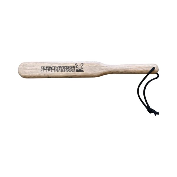 Wooden Knockdown Paddle Improved- magnets, leather backing
